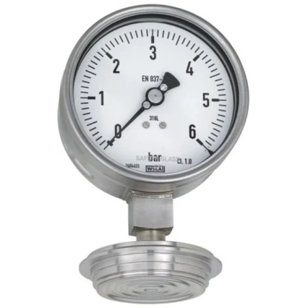 WIKA 990.24 Diyafram Ayırıcı (Diaphragm Seal) – VARINLINE® Steril Bağlantılı, EHEDG & 3-A Uyumlu